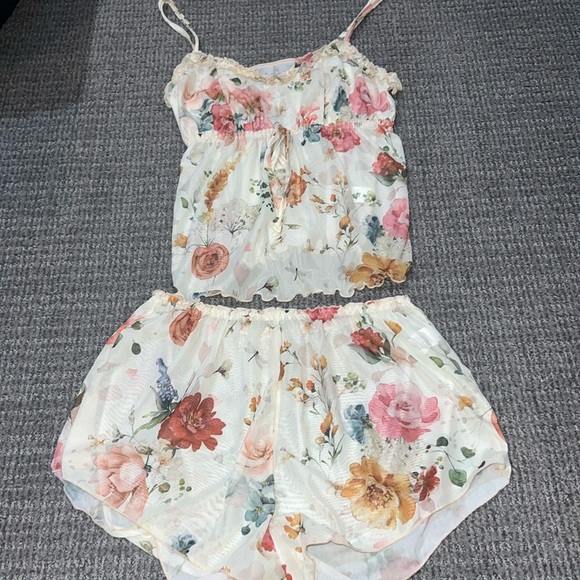 SHEIN Other - Floral see through lounge set